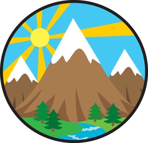 300x289 Mountain Town Clipart