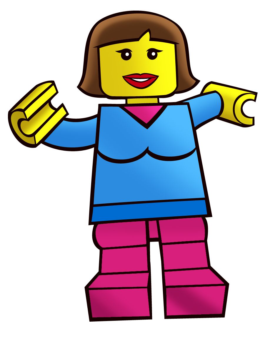 901x1152 Brick Toy Box Minifigures Drawings Girl Free Images