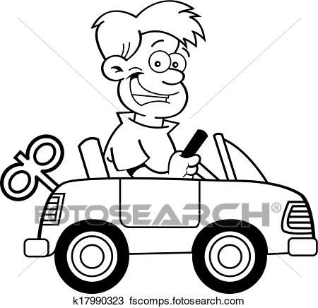 450x436 Clipart Of Cartoon Boy With A Toy Car. K17990323