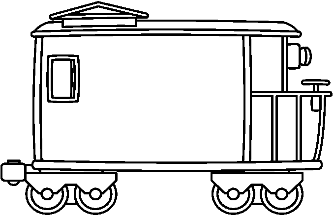 679x438 Train Clipart Black And White