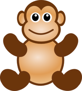 267x297 Monkey Toy Clip Art