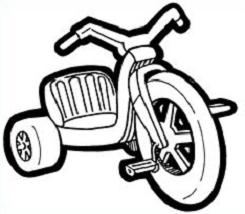 245x214 Free Big Wheel Toy Clipart