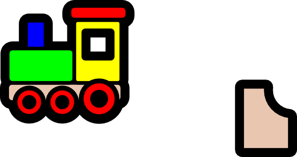 600x318 Toy Train Icon Clip Art