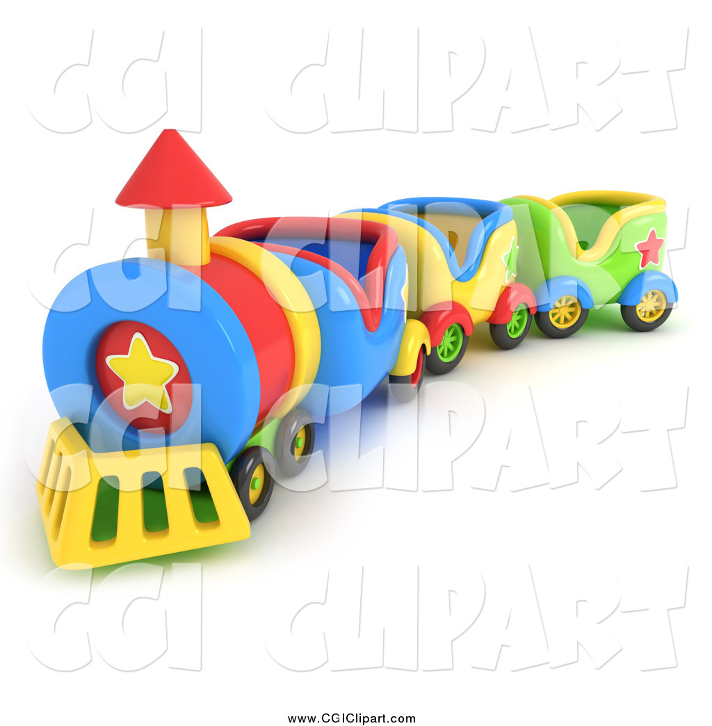 1024x1044 Clip Art Of A 3d Toy Train By Bnp Design Studio