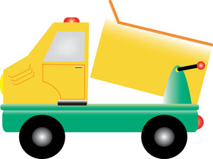 300x224 Dump Truck Clipart Image