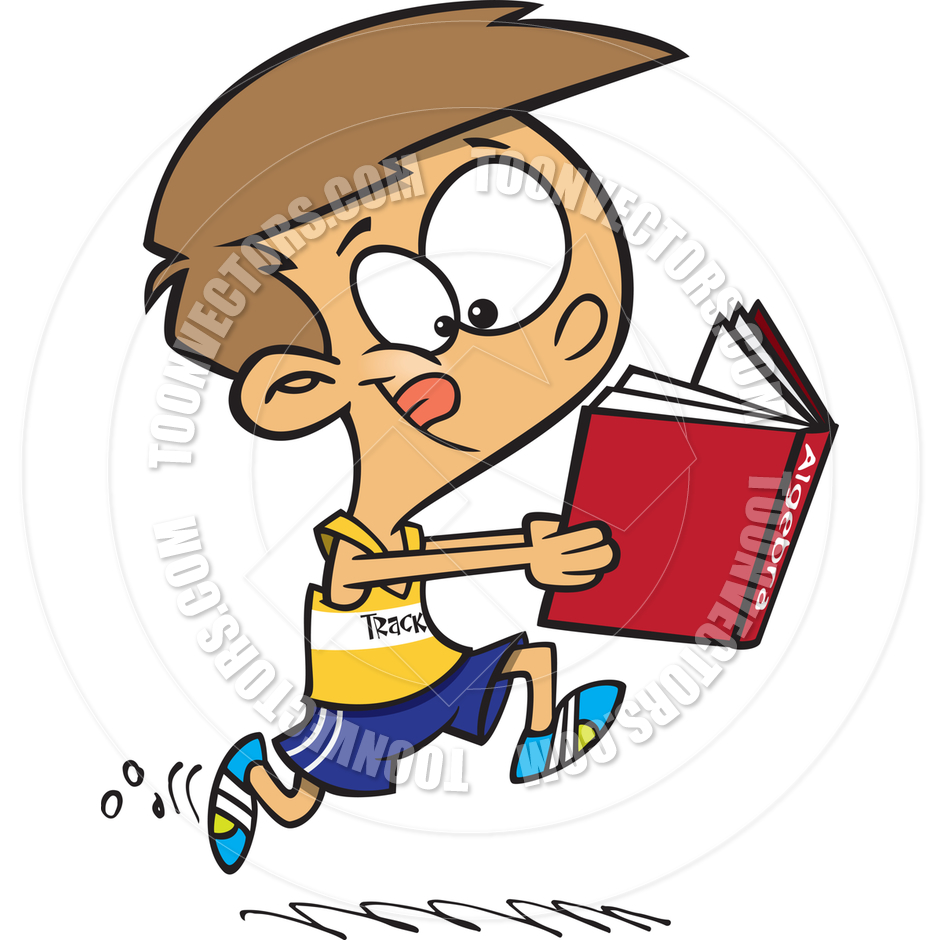 940x940 Cartoon Student Athlete By Ron Leishman Toon Vectors Eps