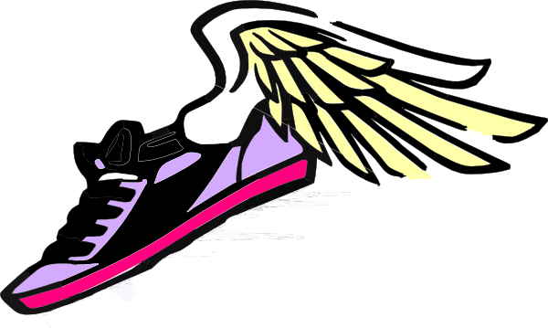 600x359 Pix For Track Shoes With Wings Clip Art Library