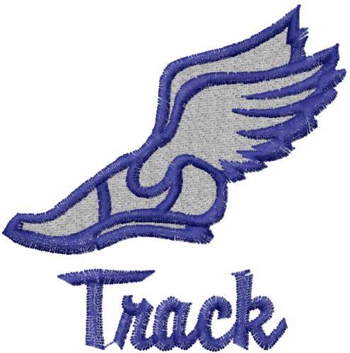495x500 Winged Shoes Track Embroidery Designs, Machine Embroidery Designs