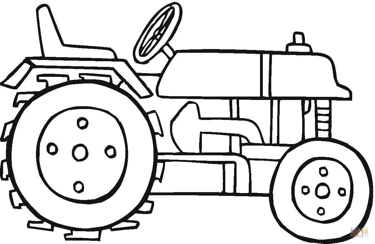 1200x781 Modern Tractor Coloring Page Free Printable Coloring Pages