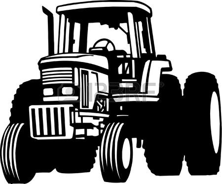 450x374 Tractor Clipart Black And White Clipart Panda