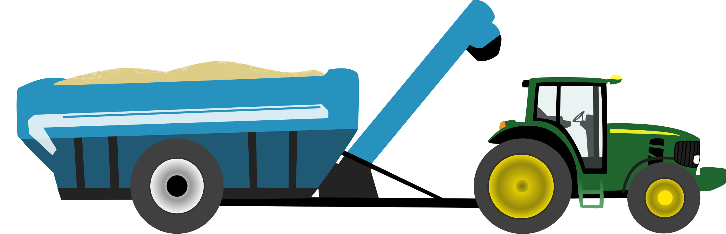 2400x776 Tractor Clipart Agriculture Farming