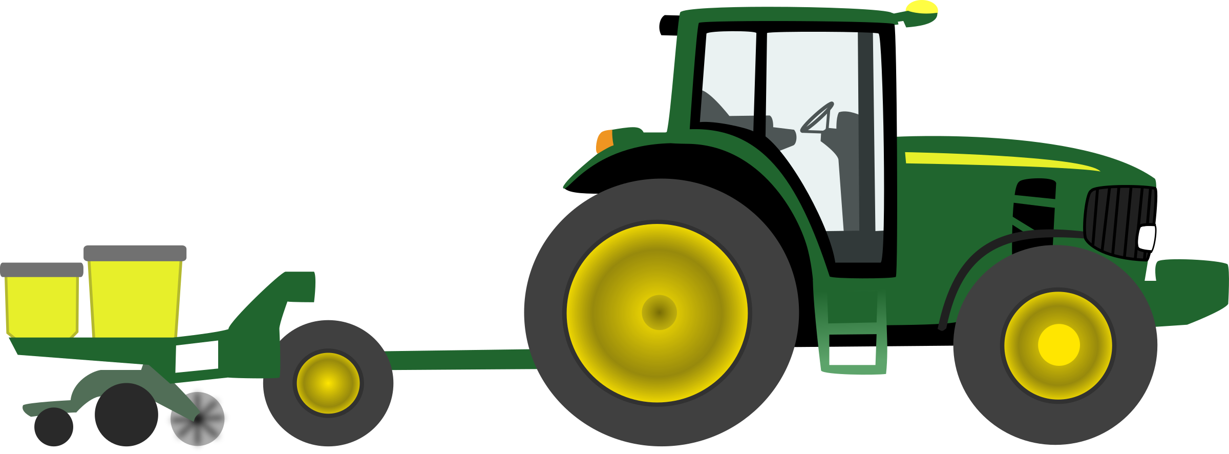 2400x886 Farm Tractor Clipart Clipart Kid