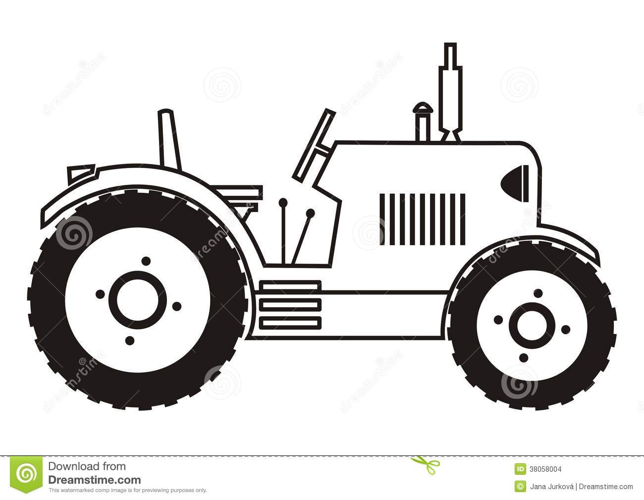 1300x1009 Tractor Clipart Black And White