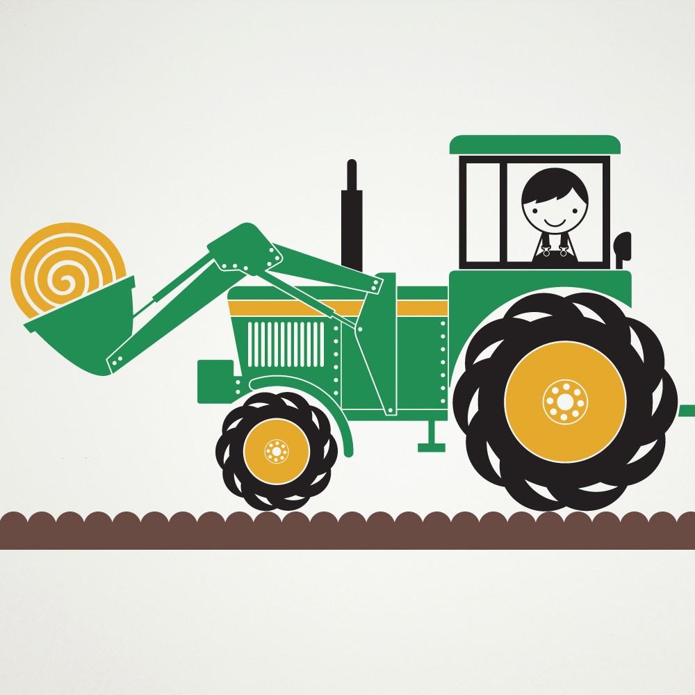1000x1000 John Deere Tractor Clipart