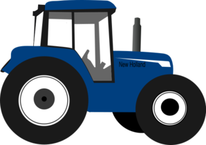 298x210 Tractor Blue Clip Art