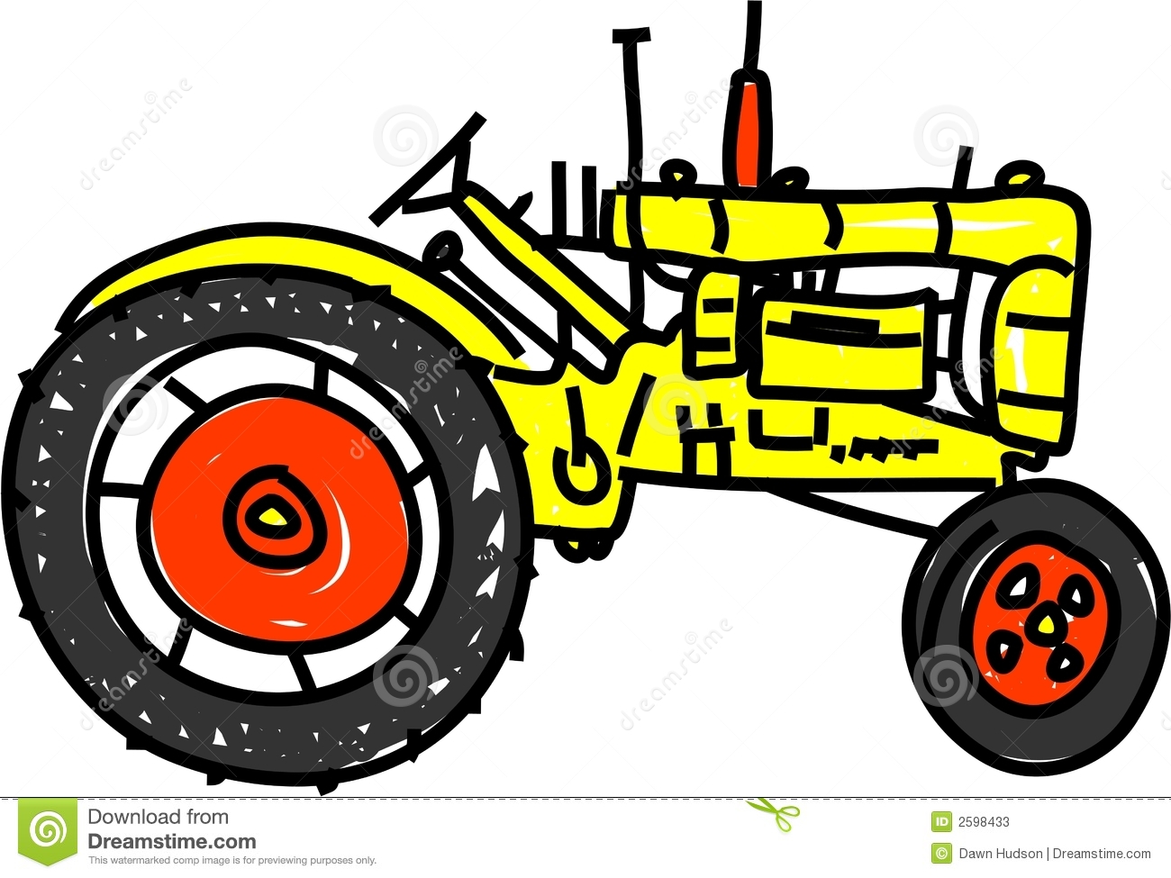 1300x975 Drawn Tractor Clipart