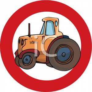 300x300 No Tractors Clipart