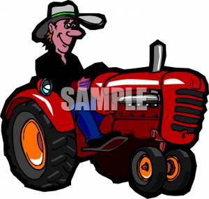 300x285 Smiling Cowboy On A Tractor