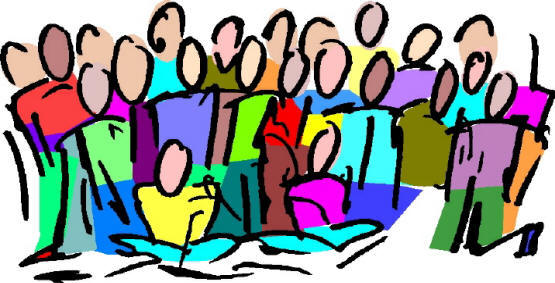 555x283 Free Clipart Of People Singing