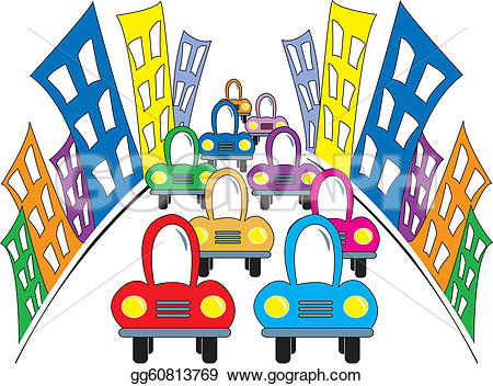 450x352 Traffic Clipart Busy Road