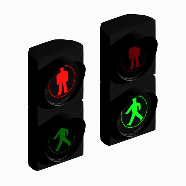 600x600 Traffic Light Clipart Animated