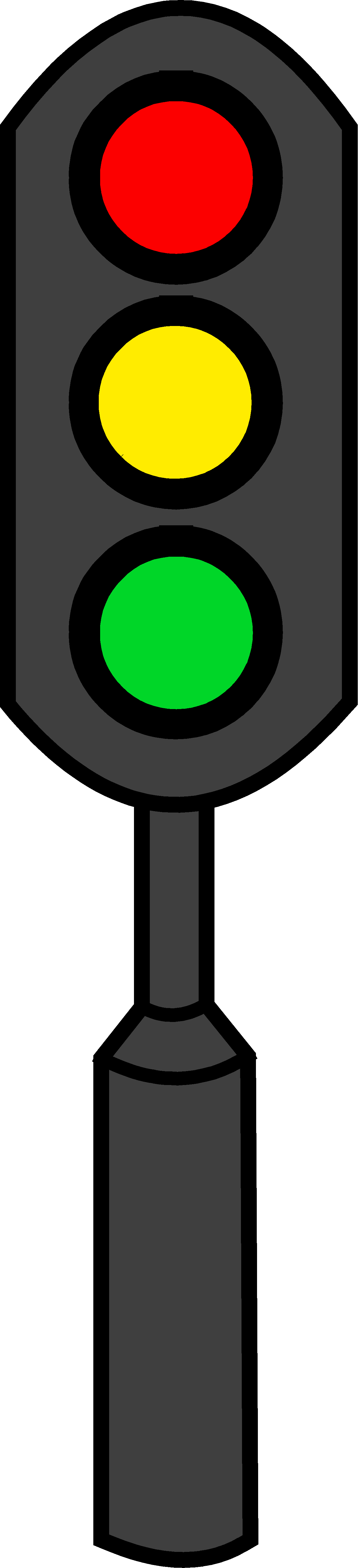 1312x5743 Traffic Light Clipart Single