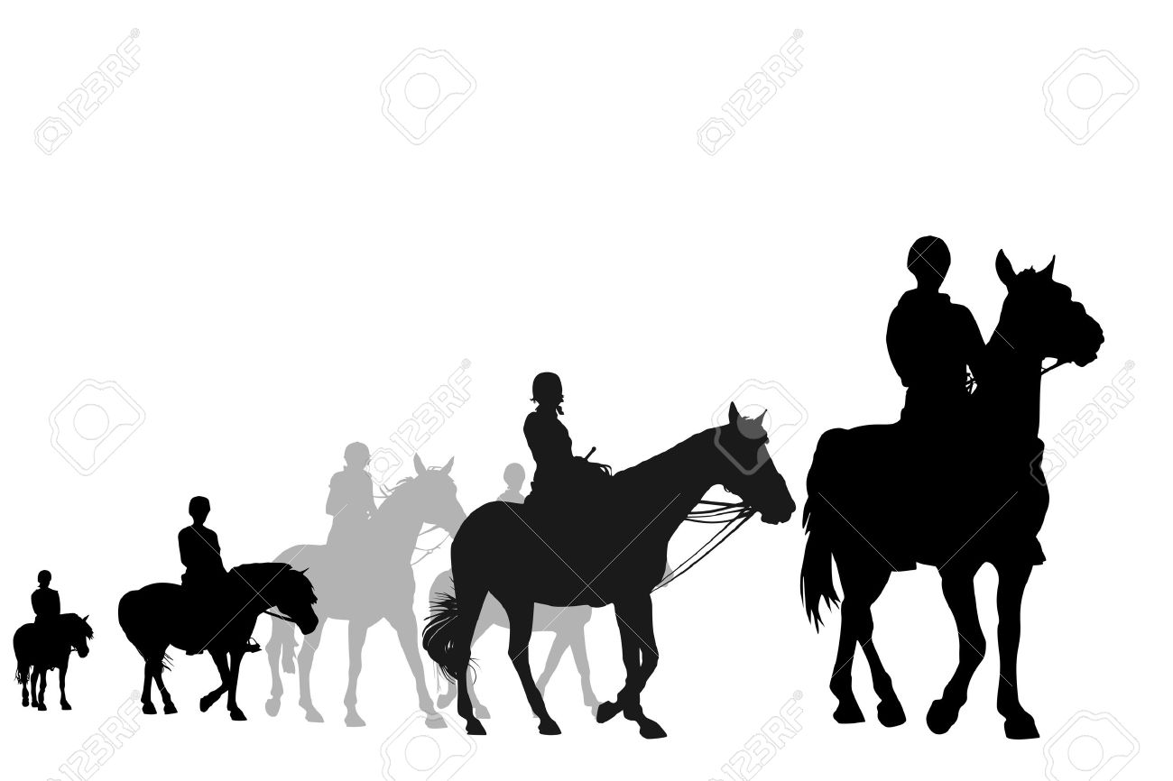 1300x866 Trail Horse Clipart