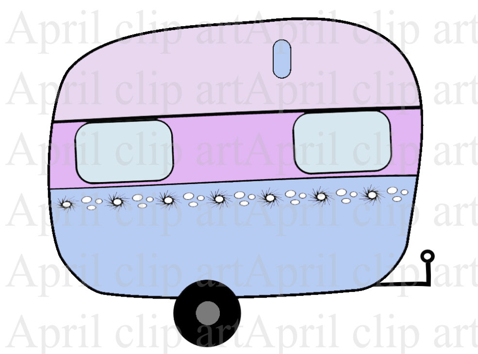 985x729 Vintage Trailers Clip Art