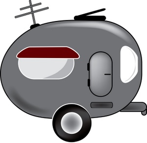 300x293 Camper Clipart Image