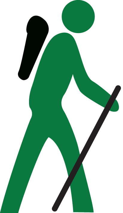 411x709 Hiking Clipart Walking Trail