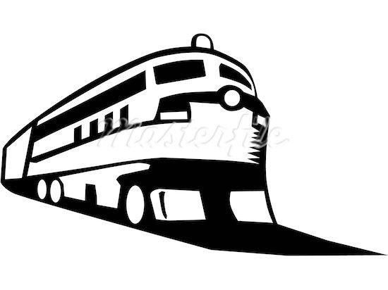 550x412 Speeding Train Clip Art