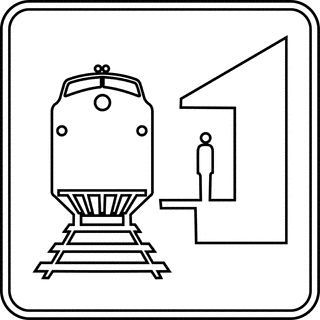 320x320 Train Clipart Outline