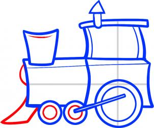 302x252 How To Draw A Train For Kids, Step By Step, Trains, Transportation