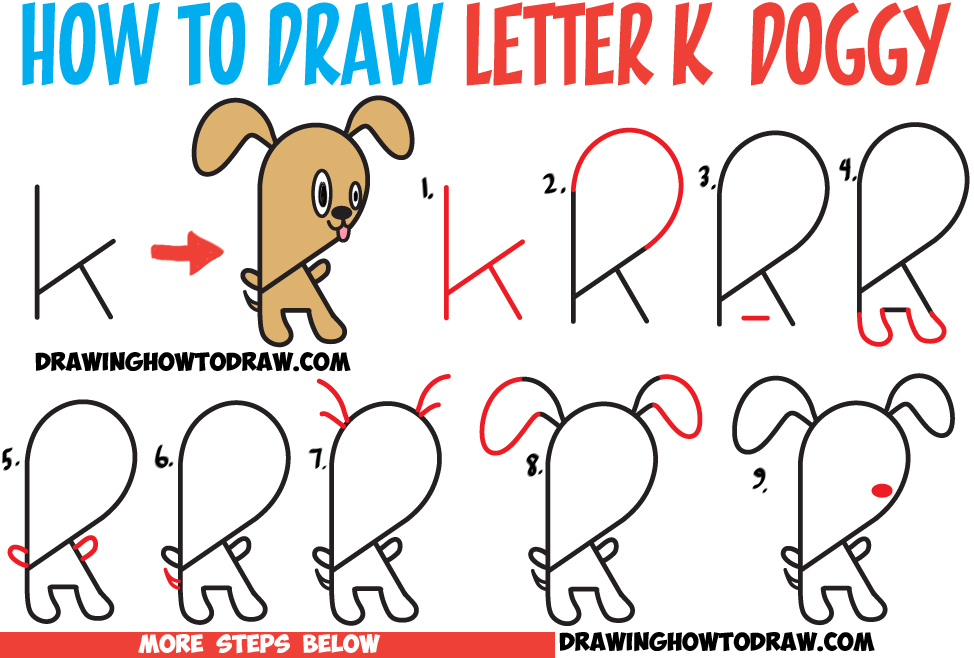 974x658 Huge Guide To Drawing Cartoon Characters From Lowercase Letter K
