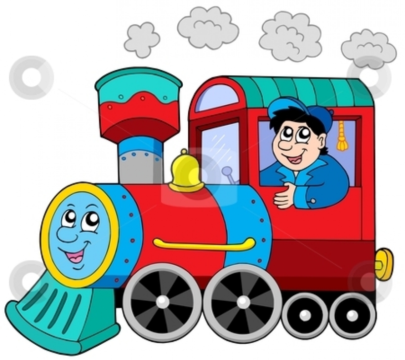 820x730 Locomotive Clipart Long Train