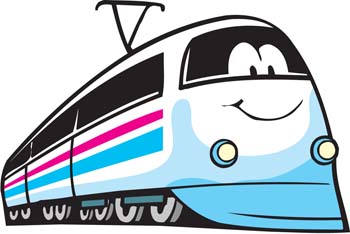 350x234 Train Clipart Modern Train