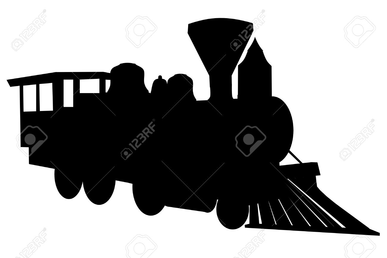 1300x867 Locomotive Clipart Silhouette