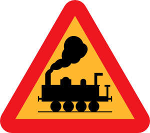 300x266 Train Roadsign Clip Art
