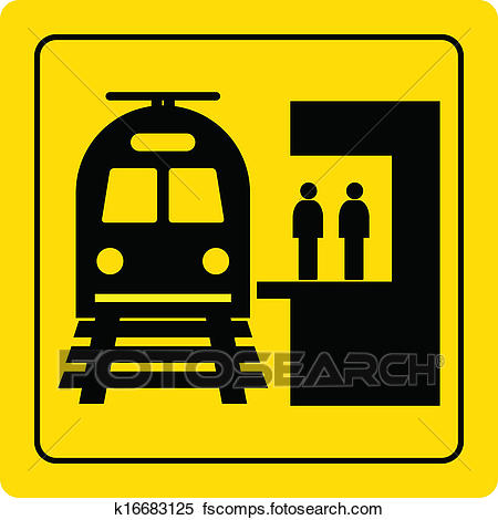 450x470 Clipart Of Railway Station K16683125