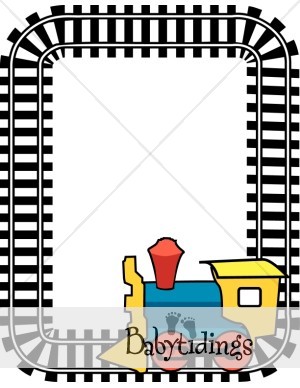 300x388 Train Tracks Border Clip Art