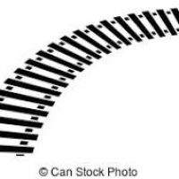 200x200 Train Tracks Clipart