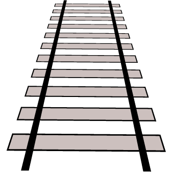 337x337 Train Tracks In Perspective Clipart Panda