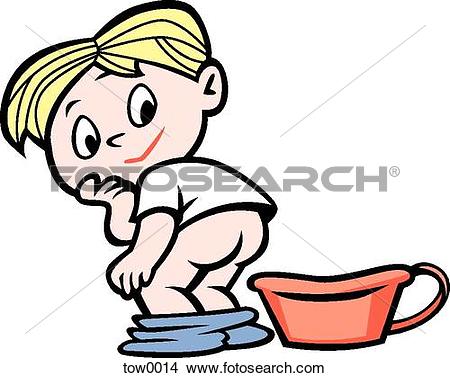 450x378 Potty Training Boy Clipart