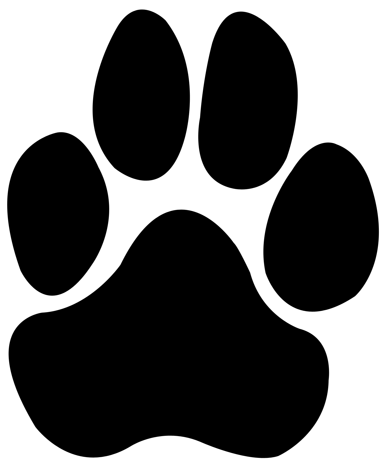 1505x1812 Paw Clipart Dog Training