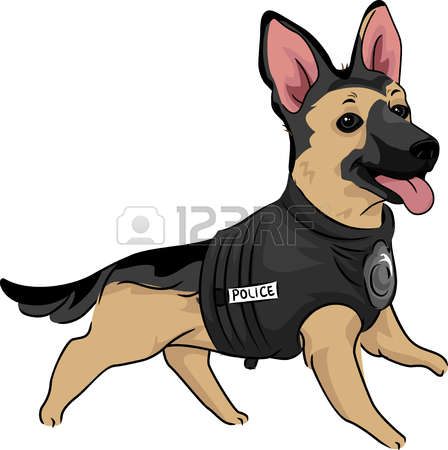448x450 Police Dog Clipart