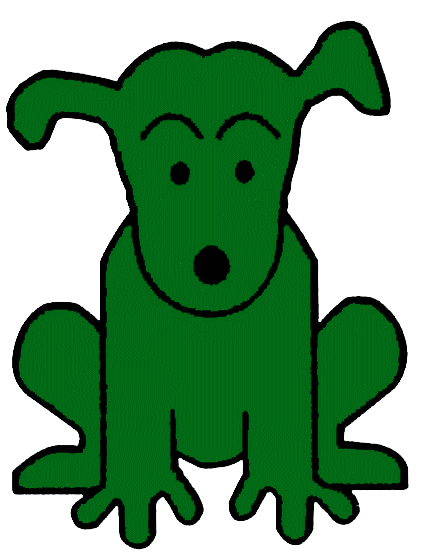 422x554 Puppy Clipart Green