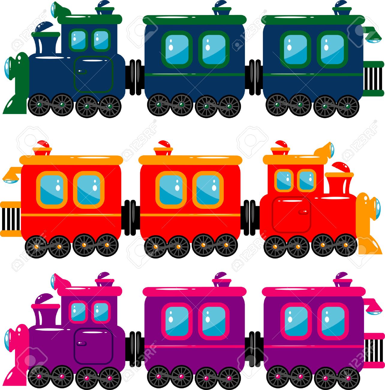 1284x1300 Cartoon Trains