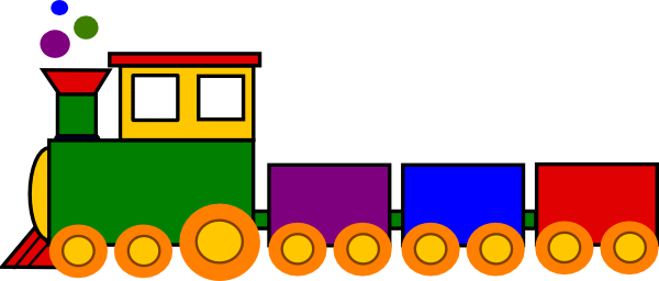 600x256 Cartoon Trains Clipart