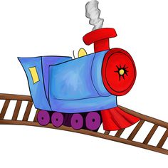 236x236 Train On Tracks Clipart