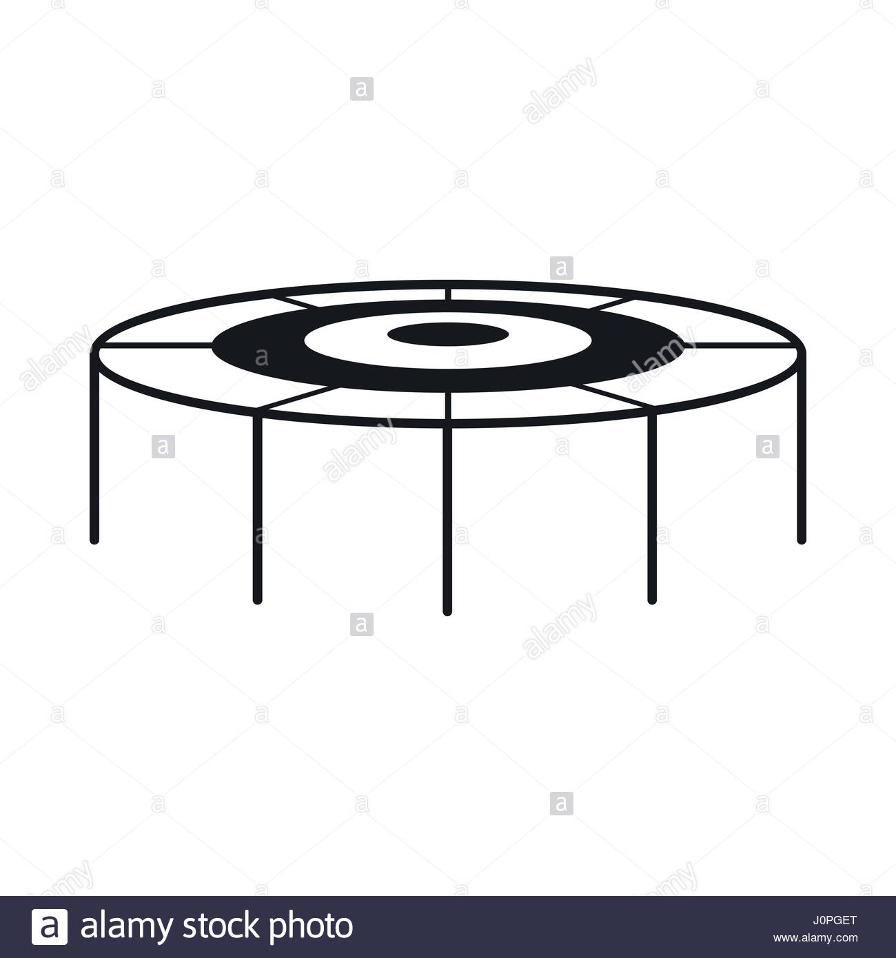 1300x1390 Trampoline Icon, Simple Style Stock Vector Art Amp Illustration